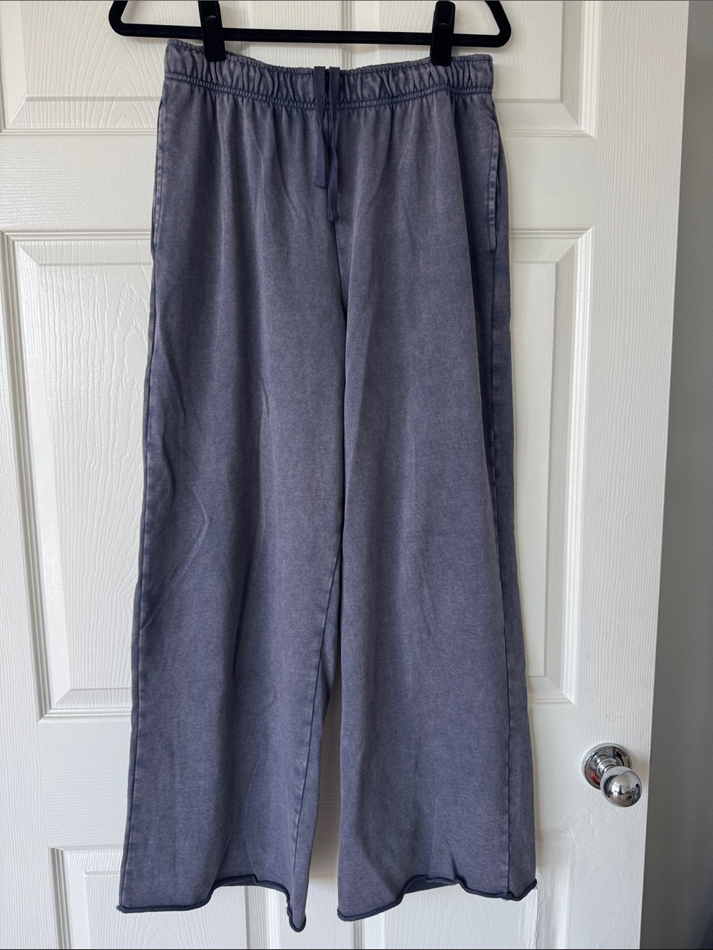 GAP Wide Leg Sweatpants in Faded Blue